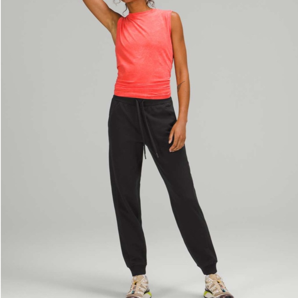 NEW Lululemon Black Scuba High-Rise French Terry Jogger Sweatpants 8 NWT BNWT